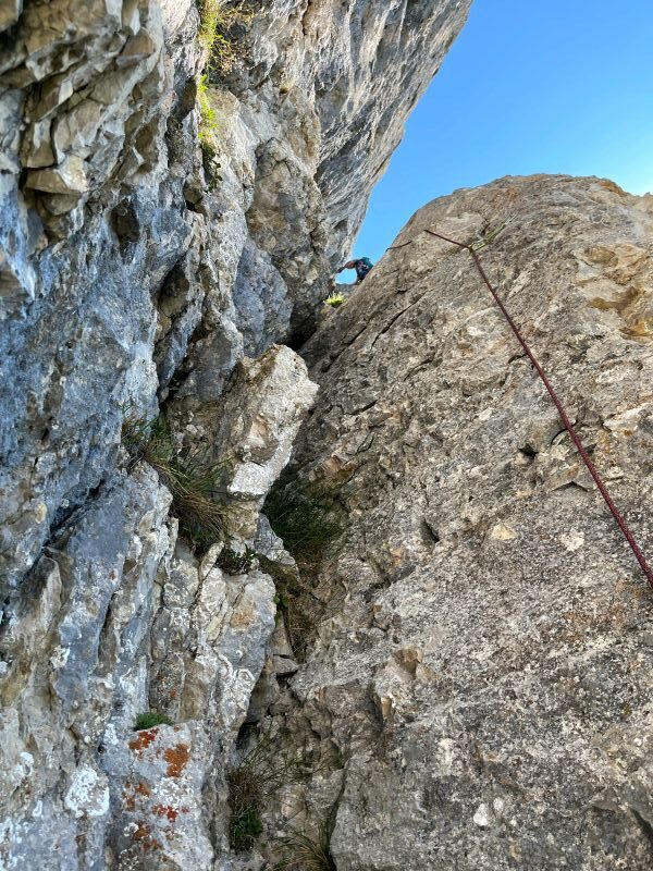 Oesterreich_Salzkammergut_Loser_Kletter_Kamin_fern